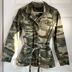 Talbots Women's Green Camo Utility Jacket